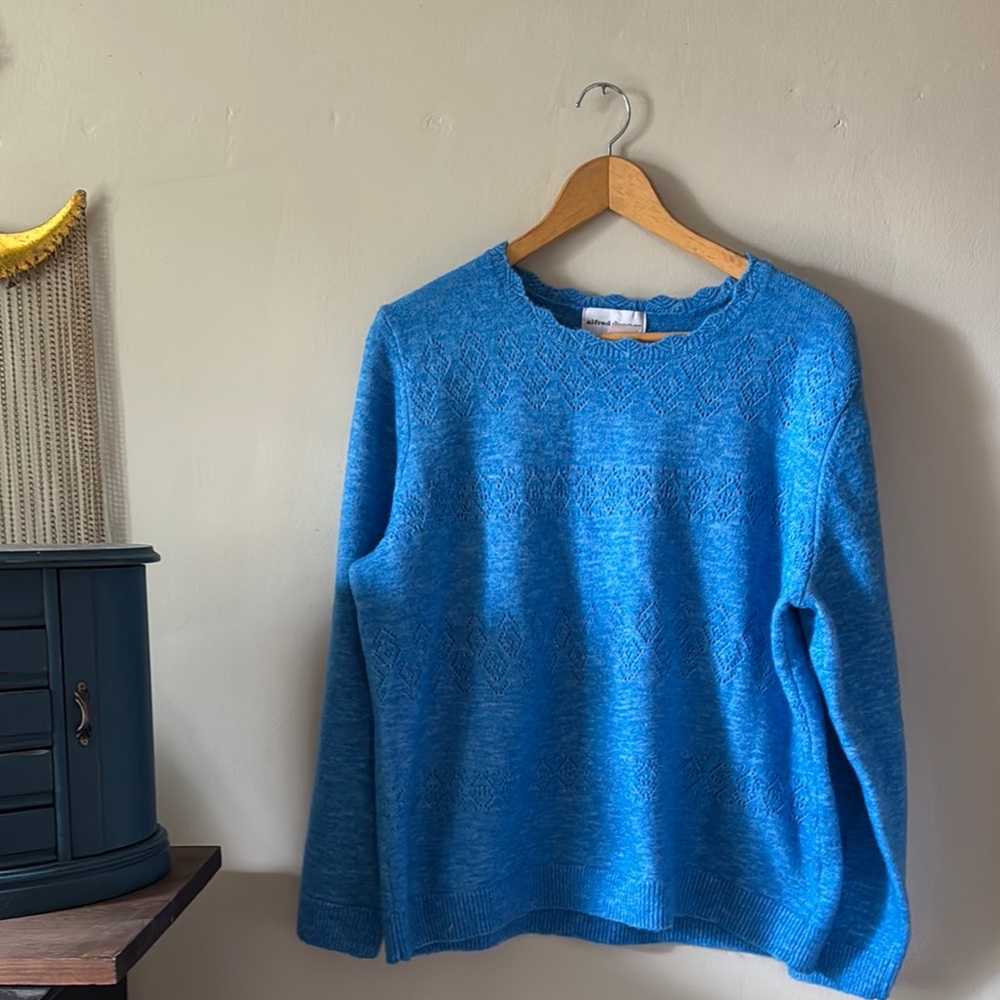 💙🪺🦚🦋Beautiful robin egg Blue Knit Sweater